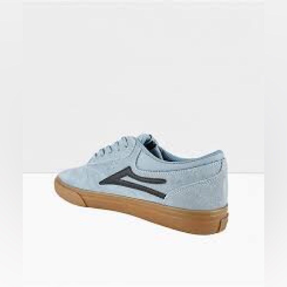 Lakai Limited Griffin Skate Shoes/Sneakers in Light Blue Suede and Brown - Picture 5 of 15